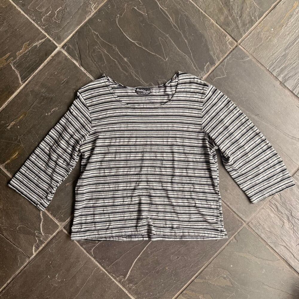 Unbranded Women's Grey and Black Shirt